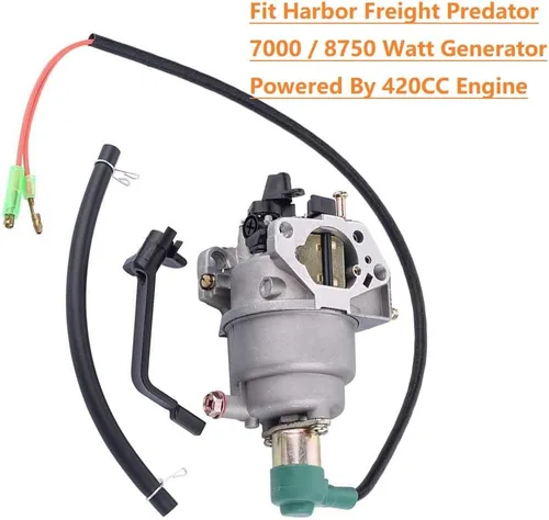 Miniatura 2 de Carburador de generador 8750 para Predator 420CC Harbor Freight Predator 420CC 5000 6000 7000 8750 6500 vatios 188F generador 69671 68530 68525