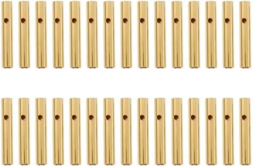 Miniatura 3 de 20 pares de conectores de plátano bala de 0.079 in chapados en oro macho y hembra de 0.079 in para DIY RC batería ESC motor