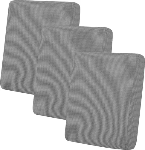 Miniatura 35 de Easy-Going - 4 Fundas de cojín elásticas para sofá seccional, izquierda/derecha, en forma de L, funda de asiento antideslizante, suave, flexible