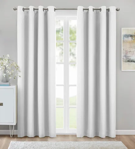 Miniatura 6 de LOFT LIVING Kelsey - Panel de cortina con textura opaca total, 52 x 63 pulgadas, color gris
