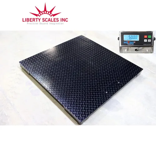 Miniatura 2 de Liberty Scales Báscula de piso industrial resistente de 48 x 48 pulgadas, báscula digital precisa para pesaje de almacén o envío