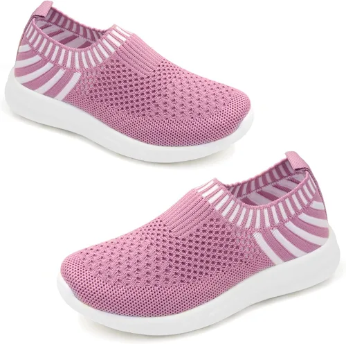 Miniatura 13 de Apawwa Zapatos de correr ligeros para niños, color rosa/azul/azul marino/negro, zapatos para caminar para niños pequeños/niños grandes