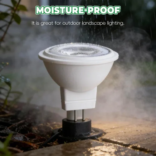 Miniatura 5 de MR11 Gu4.0 Bombilla LED Bi-pin 3W 12VAC/DC Focos LED de bajo voltaje Blanco cálido 2700K-3000K para iluminación de paisaje al aire libre y luces