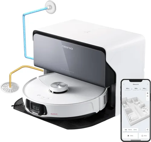 Miniatura 14 de roborock Qrevo - Combo de aspiradora y trapeador de robot delgado, 3.2 in, tecnología de detección 3D, reconocimiento avanzado de obstáculos