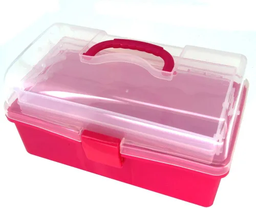 Miniatura 21 de Utoolmart Caja de herramientas de 9 pulgadas, caja de almacenamiento con compartimento de PP, organizador y almacenamiento para herramientas