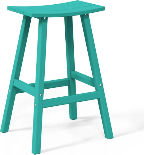 Miniatura 69 de WestinTrends Malibu - Juego de 2 taburetes para sillín para exteriores/patio, 24 alturas, color rojo