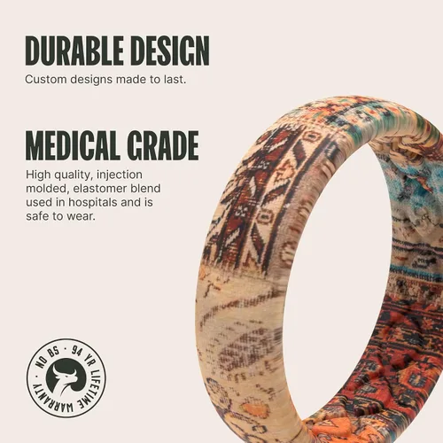 Miniatura 2 de Groove Life Aspire - Anillos de boda de siliconagoma, transpirables, con diseño único y de ajuste cómodo para mujer