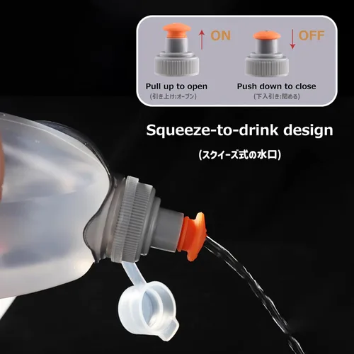Miniatura 4 de Azarxis Botellas de Agua para Correr Flask Sin BPA A Prueba de Fugas Paquetes de Chaleco de Hidratación Cinturón de Cintura de Repuesto para #1 8.5