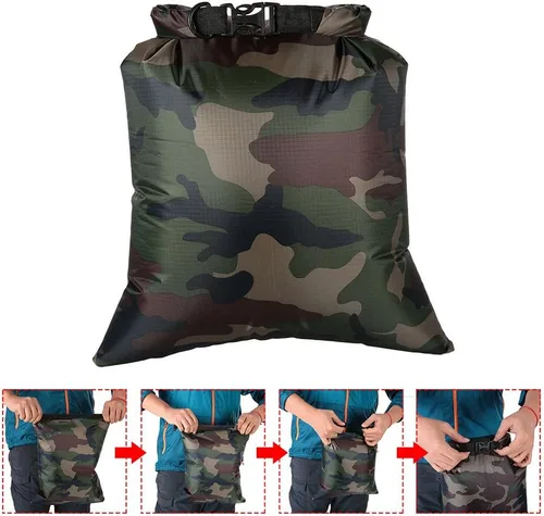 Miniatura 7 de LIXADA Bolsas secas impermeables, paquete de 3/5/6 unidades Ultimate Dry Sack – 3L+5L+8L ligeras, sacos secos al aire libre para kayak, camping