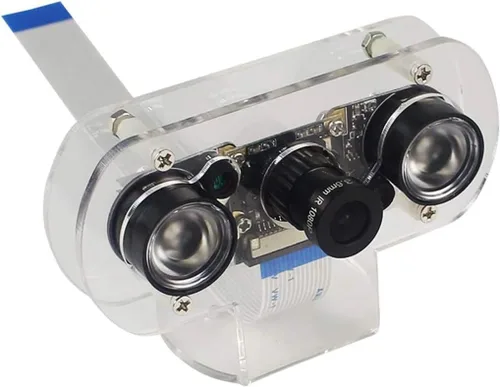 Módulo de cámara de visión nocturna DEVMO Raspberry Pi 4B 5MP OV5647 con enfoque ajustable Webcam Video 1080p Compatible con Raspberry Pi 2/3 / 3 B