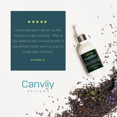 Miniatura 4 de Canviiy ScalpBliss Sea Mineral & Organic Herb - Suero restaurador de crecimiento infundido con hierbas orgánicas, estimula los folículos pilosos