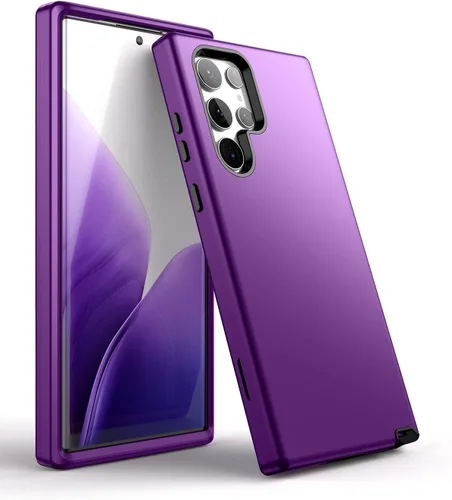 Miniatura 8 de WeLoveCase Funda para Samsung Galaxy S22 Ultra 5G, 3 en 1, cubierta de protección resistente de cuerpo completo, parachoques TPU híbrido a prueba