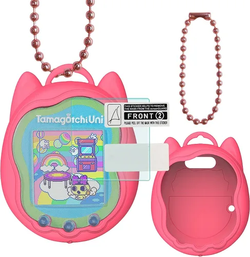Miniatura 9 de Tamagotchi Uni Interactive Virtual Pet, protector de pantalla para Tamagotchi Uni Pet Band Accesorios (cubierta de silicona) (azul)