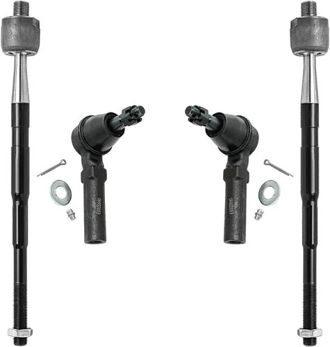 Miniatura 70 de Detroit Axle - 4 barras de acoplamiento delanteras para Kia Forte Koup 14-17, 14-18 Forte Forte5, 4 extremos de barra de acoplamiento exteriores e