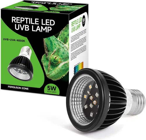 Miniatura 8 de REPTITRIP Luz UVB para reptiles, bombilla UVB 5W 5.0 UVB lámpara LED, bombilla de reptil, proporciona suficiente exposición UVB para especias