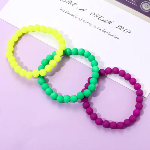 Miniatura 14 de Surfer Heishi - Pulseras apilables para mujer, apilables, de vinilo arcoíris, disco de arcilla, pulseras elásticas para la amistad, joyería bohemia