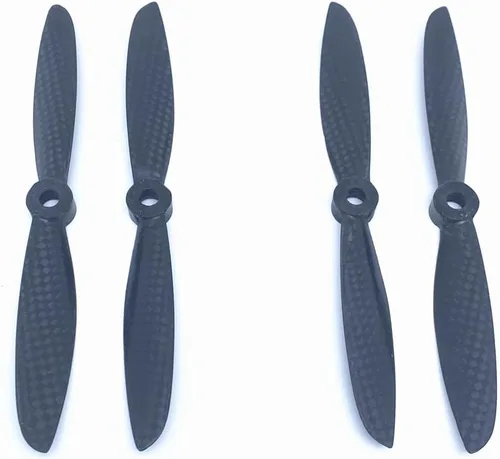 Miniatura 14 de KingVal Reemplazo de 2 pares de hélice CW/CCW de fibra de carbono 1245 compatible con RC Quadcopter Drone Black 2 Pairs 1245
