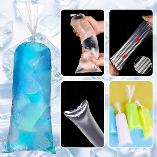 Miniatura 3 de 250 moldes desechables para paletas de hielo, bolsas de plástico con embudo de silicona para yogur y dulces caseros (2 x 12 pulgadas)