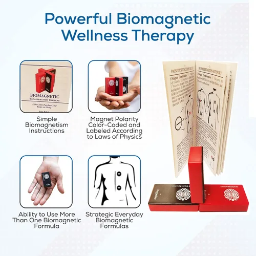 Miniatura 5 de SaveMeMagnets - Kit de bienestar de biomagnetismo 3 imanes de grado terapéutico y guía ilustrada Imán de bricolaje para el cuidado personal