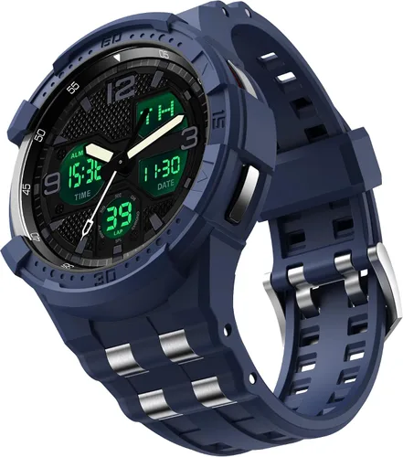 Miniatura 11 de Correa compatible con Samsung Galaxy Watch 6 Classic de 1.850 in, funda resistente de una pieza con correa (2023)