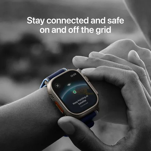Miniatura 3 de Apple Watch Ultra 3 [GPS + Cellular 49mm] Reloj inteligente para correr y multideporte con funda de titanio resistente con bucle milanés de titanio
