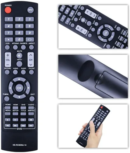 Miniatura 5 de PZL NS-RC9DNA-14 Reemplazo para Insignia TV LED DVD Combo Control remoto NS-28DD220NA16 NS-32DD200NA14 NS-24ED310NA15B NS-32DD310NA15 NS-32DD220NA16