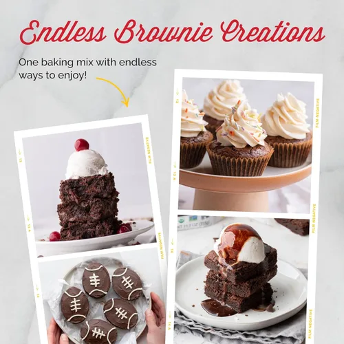 Miniatura 4 de Mezcla de brownie clásica sin granos de Otto's Naturals, 11.1 Oz., Libre de los 9 principales alérgenos, harina de yuca orgánica, sin gluten,