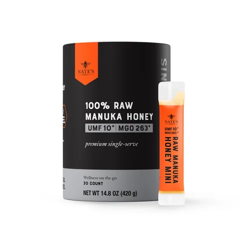 Miniatura 14 de Nate's Raw Manuka Honey New Zealand MGO 83+ Certificado UMF 5+ Botella exprimible de 13.2 oz