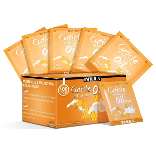 NXJ INFILILA Aceite de cutícula para uñas, 3.3 onzas líquidas, 100 unidades de aceite de cutícula a granel, producto hidratante para el cuidado de