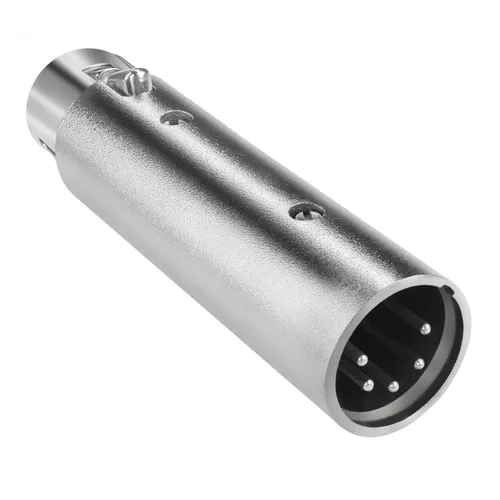 Miniatura 8 de QIANRENON Adaptador de audio XLR - Convertidor DMX hembra de 5 pines a macho de 3 pines, para micrófono, iluminación de escenario, estación