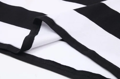 Miniatura 7 de OThread & Co. Camiseta de manga larga a rayas con cuello redondo para mujer