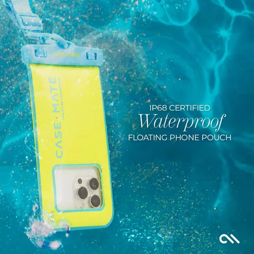Miniatura 4 de Case-Mate Funda impermeable IP68 para teléfono – Funda flotante impermeable con cordón cruzado – Esenciales de viaje para playa y cruceros – CITRUS