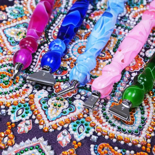 Miniatura 2 de Praise V Do Kit de bolígrafo de pintura de diamante, accesorios de herramienta, lápiz capacitivo, taladro para adultos con colocadores de metal