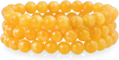 Miniatura 14 de Bling Jewelry Juego de 3 pulseras elásticas unisex apilables con cuentas redondas de 0.315 pulgadas para mujeres, adolescentes y hombres, multihebra