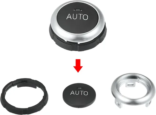 Miniatura 4 de X AUTOHAUX Pomo de control de calefactor HVAC A/C Interruptor de control de aire acondicionado Botón de perilla 61319393931 apto para BMW 5 6 7