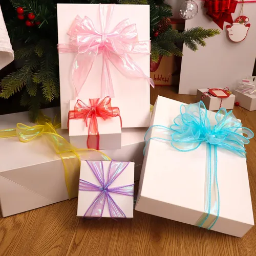 Miniatura 4 de CMFYHM 2 rollos de cinta de organza verde láser de 1-1/2 pulgadas de ancho, 10 yardas para envoltura de regalo, lazo, manualidades, ramo, corona