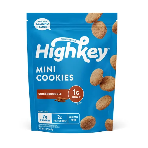 Miniatura 4 de HIGHKEY Galletas mini de azúcar y canela de harina de almendras de 2.25 onzas (paquete de 3)