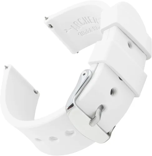 Archer Watch Straps - Correas de repuesto de liberación rápida para reloj, correas de silicona y goma blanda, variedad de colores