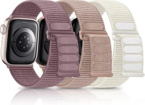 Miniatura 17 de Getino Banda Deportiva de Nylon Compatible con Correas de Apple Watch para Mujeres y Hombres 40mm 41mm 38mm 42mm 46mm 44mm 45mm 49mm, Correa