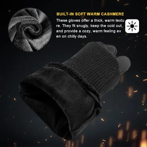 Miniatura 5 de Guantes de invierno para hombres y mujeres, pantalla táctil térmica, resistentes al agua, resistentes al viento, para correr, ciclismo, conducción
