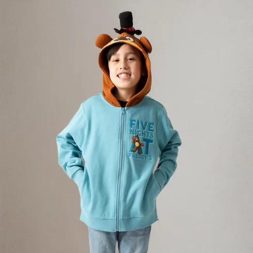 Miniatura 6 de Five Nights At Freddy's Big Face Freddy Hood - Sudadera con capucha de manga larga para niño
