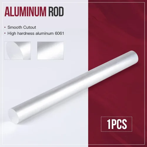 Miniatura 3 de 1 pieza de barra redonda de aluminio 6061 de 13 pulgadas de largo 1-1/8 pulgadas (1.142 in) de barra sólida de aluminio T6511
