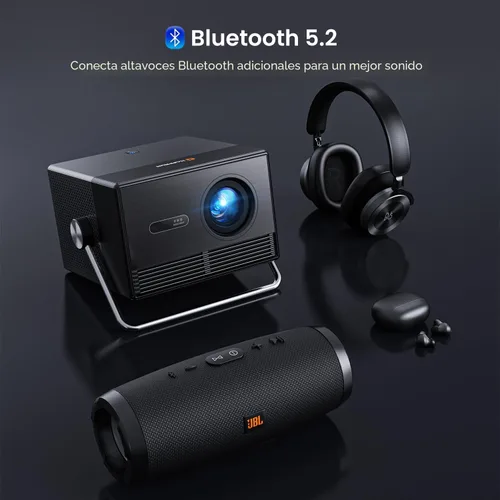 Miniatura 7 de Proyector para exteriores de Google TV con licencia oficial de 2000 ANSI 4K Full HD, proyector inteligente con WiFi y Bluetooth