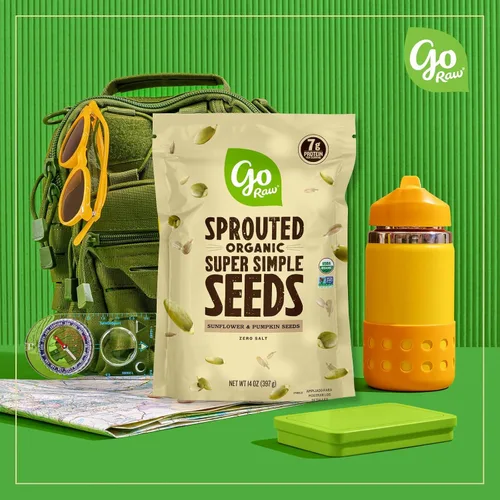 Miniatura 3 de Go Raw , Mezcla de semillas de calabaza germinada y girasol Keto Vegano Snacks sin gluten Orgánico Superalimento