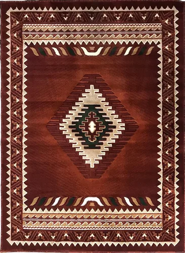 Miniatura 13 de YHSF Alfombra del suroeste para sala de estar, dormitorio, cocina y más, fácil de limpiar, suave y duradera, alfombra tribal nativa americana, a