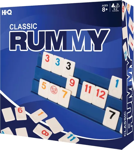Point Games, Juego clásico de cubo Rummy, con estantes plegables exclusivos de tres niveles de tamaño completo, 2-4 jugadores, gran regalo
