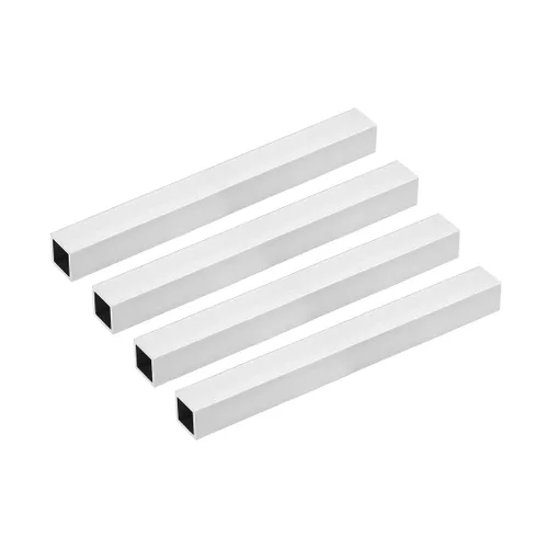 Miniatura 17 de uxcell Tubo cuadrado de aluminio 6063, 6mmx6mmx1mm de espesor de pared, 200mm de longitud, tubo de tubería recta sin costuras, 4 piezas