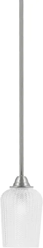 Miniatura 84 de Toltec Lighting Paramount - Mini colgante de 1 luz en acabado negro mate con cristal de arte perla de 7 pulgadas y estilo negro