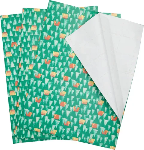 Miniatura 25 de The Gift Wrap Company 58-189227 Juego de hojas de papel para envolver regalos con diseño de animales de fiesta, 30 x 23 pulgadas, multicolor, 3