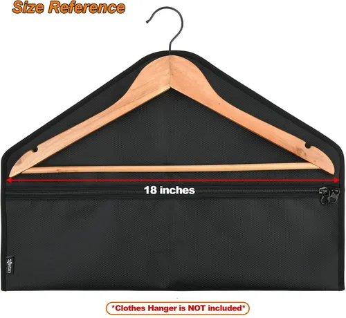 Miniatura 4 de Cosmos Paquete de 2 bolsas de seguridad para colgar Bolsillo oculto Bolsa secreta con cremallera para colgar artículos personales en viajes